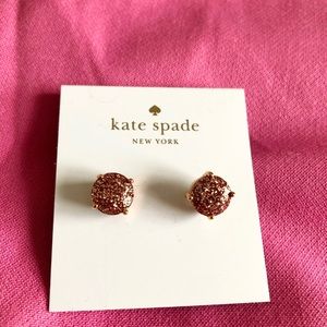 Kate spade glitter studs, brand new